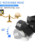 Ultra Bright Rechargeable Headlamp 4 Pack With White And Red Light Waterproof Motion Sensor Headlamp 60° Rotatable Head
