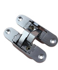 Two Pack Adjustable Flush Wood Door Hidden Concealed Hinges, 95 X 23 mm Invisible Entry Door Hinge Set close-up view