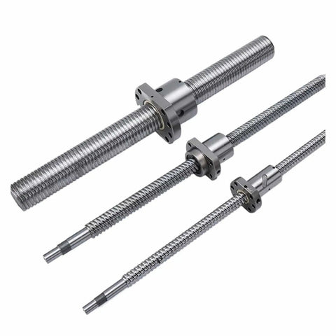 SFU4010 Ball Screw End Machined Nut Housing Assembly for Linear Motion CNC Machines and 3D Printers displayed in three sizes.