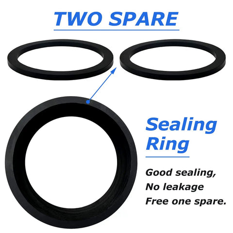 Sealing rings for 2 Pack Cam Lock Fittings DP-150 1-1/2 Inch Type DP Quick Disconnect Polypropylene Camlock Couplings
