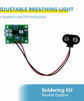 Breathing Light Soldering Practice Kit With LED Electronics Assembly For Teens And Beginners, PCB board with wires