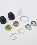 Hub Motor Nut And Washer Kit For Electric Bikes, Wheel Lock Nuts And Axle Bolts, Durable Steel With Rubber Spacers, Full Set