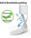 Everyday AFO Foot Drop Brace For Men And Women Lightweight Ankle Foot Orthosis with breathable padding, medium left size