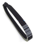 High Mileage V Drive Belt For T Max 500 Scooter XP500 Models 2004 To 2011, black rubber with notches for power transfer.