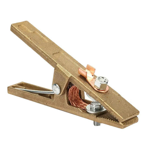 Heavy Duty Brass A-Shape Ground Welding Earth Clamp With Super 300 Amp High Conductivity for secure welding attachments.