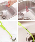 Six Pack Hair Clog Remover For Sink, 24 Inch Tube Drain Cleaning Tool with claw grip removing hair from kitchen sink