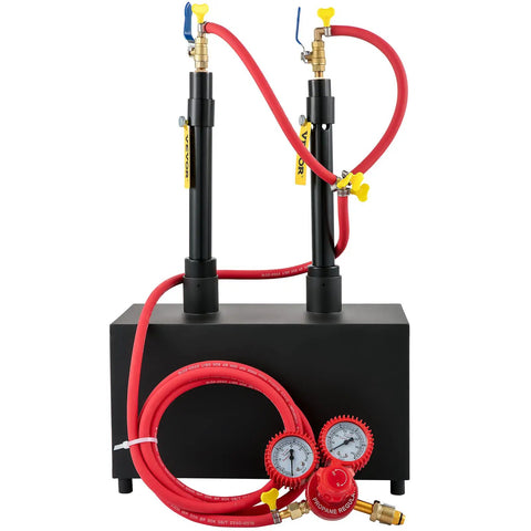 Farrier Forge Furnace With Dual Burners Large Capacity Portable Propane Knife Forge For Metalworking And Blacksmithing