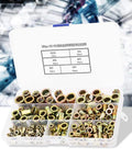 Solid 180 Piece Rivet Nut Kit With M3 M4 M5 M6 M8 M10 Zinc Plated Inserts For Auto Repair And Home DIY Projects Making Strong Threads Fast organizer case