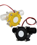 Go To Micro Hydroelectric Power Generator For Off Grid Projects Portable Water Flow Device 0-80V Output Works With 5V And 12V Systems Water Turbine Pump For Energy Harvesting Durable Yellow, featuring durable yellow and black casing.