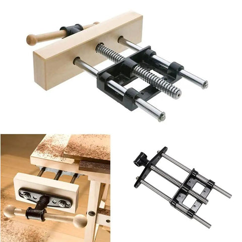 7 Inch Woodworking Vise For Workbench Front Vise Cast Aluminum Front Screw Vise Heavy Duty Wood Clamp with quick mount