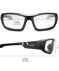 Skullerz Odin Safety Glasses Black Frame Clear Lenses Built For Real Tough Jobs High Impact Eyewear For Work ANSI Z87.1 Plus CSA Z94.3 MIL PRF 32432 Ballistic Protection Durable Full Frame UV 99.9 Percent Eye Safety And All Day Comfort