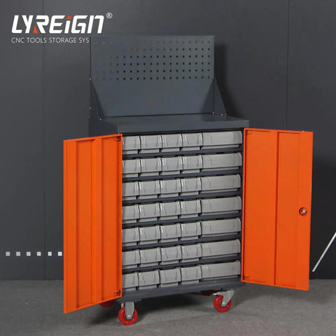 Upgrade Your Workshop Gang Setup With This Straight Up Solid Rolling Tool Cart Featuring Industrial Plastic Drawers A Perforated Pegboard Backer