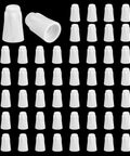 50pcs white ceramic wire connectors; porcelain insulated twist caps for high-temperature electrical heating systems