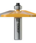 Bevel Raised Panel Router Bits 1/2 Inch Shank for Cabinet Doors, 2-1/2 Inch Diameter with carbide inserts shown close-up