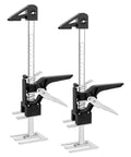 Two Pack 12 Inch Lever Tool Lifts Labor Saving Handle Set For Wall Tile Locator And Cabinet Lifting No Sweat Easy Grip Multifunctional Height Adjuster For Doors And Panels Heavy Duty Jack Holds Up To 330 Lbs.