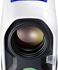 Front view of Stabilized Golf Rangefinder With Slope, Waterproof Build, OLED Display, showcasing lens and controls.