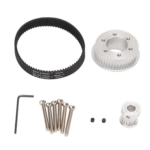 Beefy Aluminum Alloy Synchronous Gear And Belt Kit For Electric Skateboards With A 3 To 1 Gear Ratio Durable Transmission Easy Install