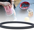 Seal Gasket Replacement Silicone O Ring For Kitchen Appliances, showing black circular food grade silicone sealing ring