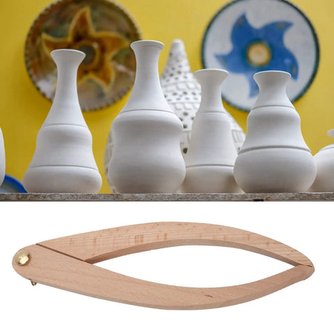 Solid Wood Caliper Delivers Straight Shootin Measurements Hella Durable Build For Real World Studio Grind Genuine Hardwood Finish No Fuss Pottery Measuring Ceramic Sizing Gauge For Clay Artisans