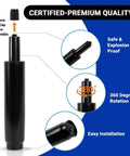 Beefy Heavy Duty Chair Gas Cylinder Replacement with 3.9 inch stroke, 1000 lbs lift, universal fit for desk and gaming chairs.