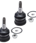 Two ball joints with nuts and washers from Six Piece Front Wheel Bearing Hubs Kit With Two Front Hubs And Four Upper And Lower Ball Joints For 2005-2010 Jeep Grand Cherokee And 2006-2010 Commander Replacement Front Left And Right Hubs To Beef Up Your Jeep 5 Bolt ABS Sensor Ready.