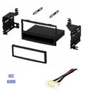 Single Din Dash Kit With Wire Harness For Aftermarket Car Radio Installation In 2006 To 2008 Hyundai Accent 2006 To 2008 Kia Rio