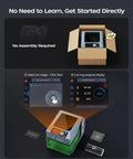 5W Portable Laser Engraver With Display Screen For Wood Acrylic Leather Wireless SD Card And Offline Engraving setup