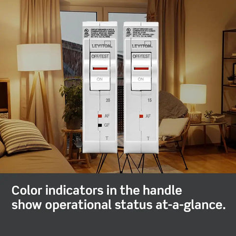 50 Amp Two Pole Plug On Standard Branch Circuit Breaker Thermal Magnetic 120 240 VAC White LB250T with color indicators