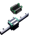 Square Linear Guide Rail Kit HGW25 700mm With 2 Flange Carriage Blocks HGW25CA for CNC Machines and DIY Projects
