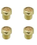 Four Piece Sintered Bronze Breather Vent Kit One Eighth Inch NPT For Single Acting Cylinders Or Valves Durable Quiet Venting Solution For Hydraulic And Pneumatic Systems visible