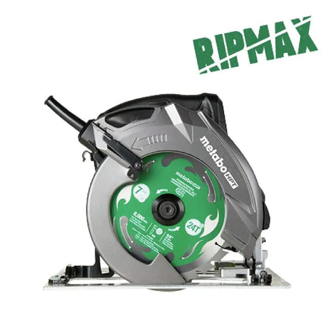 Beefy Corded Circular Saw Kit For Pros With Seven And A Quarter Inch Blade, 6800 RPM No Load Speed, Bevel Range Zero To Fifty Five Degrees