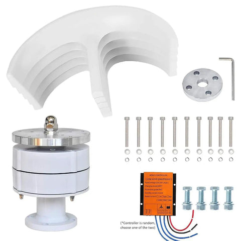 Off Grid Home Wind Turbine Generator Kit 3000W 4000W 5000W With Controller Power Up Vertical Windmill System components