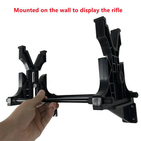 Mounted Portable Rifle And Handgun Display And Cleaning Stand For Airguns, Indoor Table Or Wall Mount, Lightweight Yet Sturdy