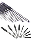Premium 9-Piece Steel Round Head Punch Set For Guns with Multi Size Grip Roll Pins And Hollow End Starter Chisels To Disassemble Fast Safe Tool Kit, steel punch set