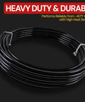 One Quarter Inch SAE J844 Nylon Air Brake Tubing 100 Feet Black DOT Approved Pneumatic Nylon Air Line Hose coil