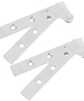 Hidden Door Hinges 4 Piece Set With Thickened Seven Shaped Design Stainless Steel Polished Core Heavy Duty Pivot Hinges