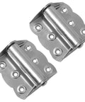 Two Pack Stainless Steel Self Closing Spring Hinges With Adjustable Tension 2.4x3 Inch, Rust Resistant For Screen Doors Cabinets