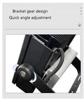 Bracket gear design for quick angle adjustment on 100W 300W LED Flood Light IP66 Waterproof Security Wall Light.