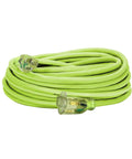 Heavy Duty Indoor Outdoor Extension Cord 50 Ft 14/3 AWG SJTW With Lighted Plug Go To Workhorse for Any Job Site Weather Resistant