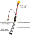 Ultra Light 20A Brushless ESC With 5V 1A BEC XT60 Connector And 3.5mm Plugs Pre Soldered Small Size High Performance Speed Controller For RC Cars Drones And Planes.