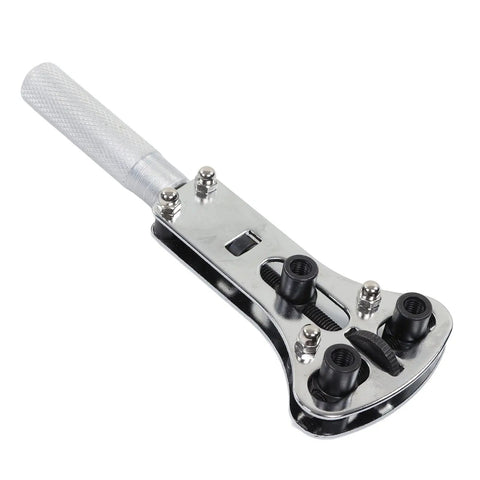 Spring bar remover tool from 147-Piece Watch Maintenance Kit For DIY Repairs with metal handle and adjustable pins