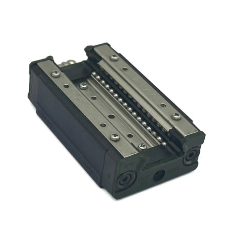 SR25W Linear Guide Block With FourRow Ball Bearings For CNC Machines And 3D Printers Built Tough For Heavy Duty Radial Rail Carriage For Precision Motion Control And Automation, black metal linear guide block with exposed ball bearings