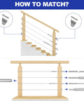 Diagram of stainless steel stemball swage dead ends 1/8 inch for deck cable railing 20 pack no fuss hidden cable hardware for wood posts.