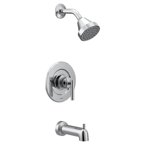 Gibson Chrome Pressure Balancing Eco Performance Showerhead With Handle And Tub Spout For A Fresh Spa Vibe Posi Temp Valve Required M Pact Compatible Trim Kit