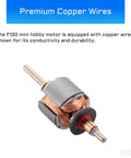 Armature component with premium copper wires for 10 Pack Micro DC Motors 1 To 6V With Holder 130 Round Shaft Tiny Motors For Robotics Projects DIY RC Boats Airplanes Cars And Science Experiments For STEM Projects