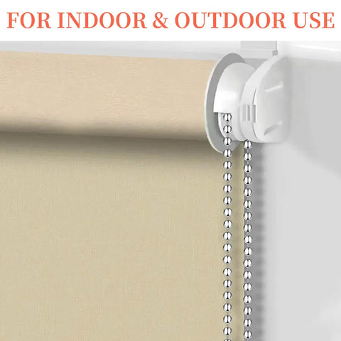 66 Foot Stainless Steel Ball Chain Kit 4.5mm Bead Chain installed on vertical window blind