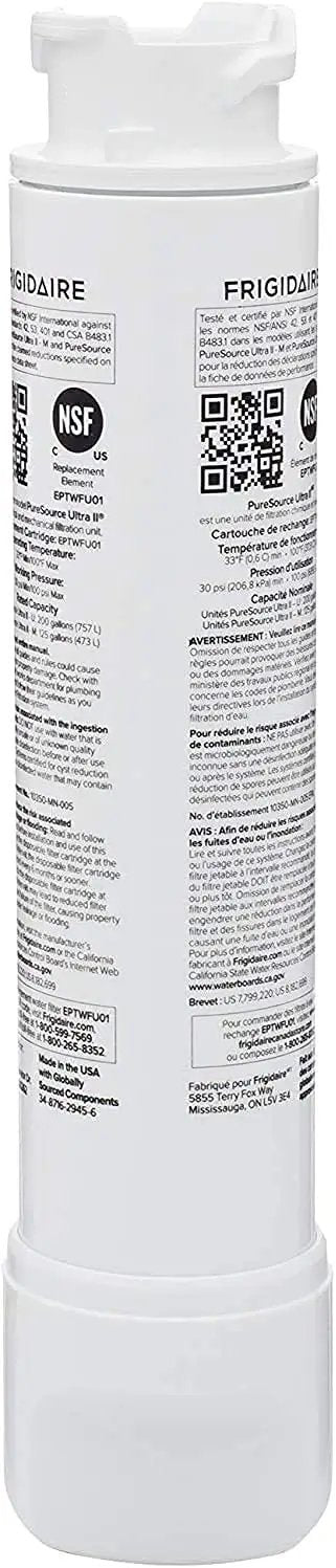 PureSource Ultra Water Filter And PureAir Ultra II Air Filter Combo Kit For Select Gallery And Pro Fridges Includes EPTWFU01 side view