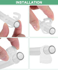 Ten Pack Double Gripping Nylon Hose Clamps Five Eighths Inch Adjustable Ratcheting Clamps With Double Snap Grip installation