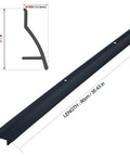 Heavy Duty Door Rain Drip Guard And Slim Drip Edge Cap To Keep Exterior Door Bottoms Bone Dry And Kick That Backing Flood Water Straight Past Your Entryway Today, 900mm long aluminum, angled profile.