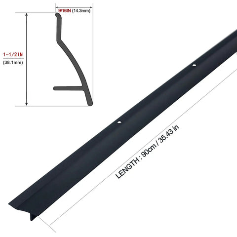 Heavy Duty Door Rain Drip Guard And Slim Drip Edge Cap To Keep Exterior Door Bottoms Bone Dry And Kick That Backing Flood Water Straight Past Your Entryway Today, 900mm long aluminum, angled profile.